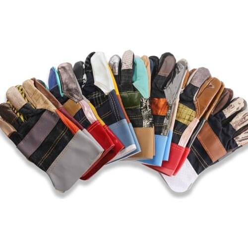 ELECALL Welding protection golves Mechanic Protection Working Safety Workers Welding Hunting Cowhide Motorcycle Gloves For men