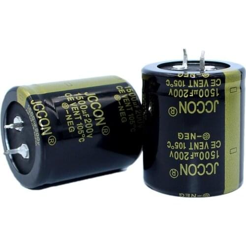 JCCON Thick-foot Electrolytic Capacitor 200v1500uf Volume 35x40 Inverter Power