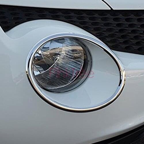 For Nissan Juke 2011 2012 2013 2014 Chrome Headlight Head Lamp Cover Trim Chrome Car Styling Accessories