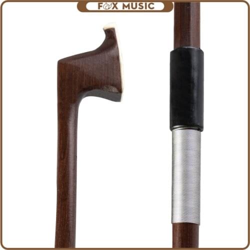 Brazilwood Bow Round Stick Plastic Grip Iron Winding Unfinished Bow Stick For DIY 4/4 Violin Fiddle Bow