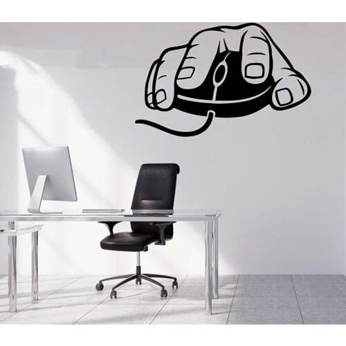 Gamer Wall Decal Gamer Decals Controller Decals Personalized Gamer Room birthday gift wall sticker mouse decal A11-055