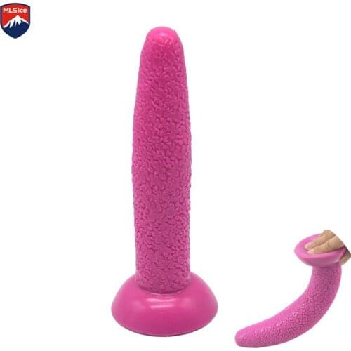 MLSice Novelties Dildo for Lesbian, Silicon Dildo Dong Vagina G Spot Sex Toy for Women, Unsmooth Male Anal Butt Plug Masturbator