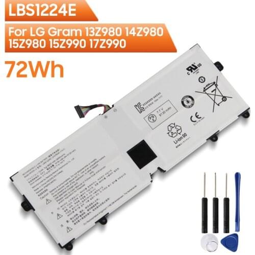 Original Replacement LapTop Battery LBS1224E For LG Gram 13Z980 14Z980 15Z980 15Z990 17Z990 14Z990 LG Gram 13Z990-G 72Wh