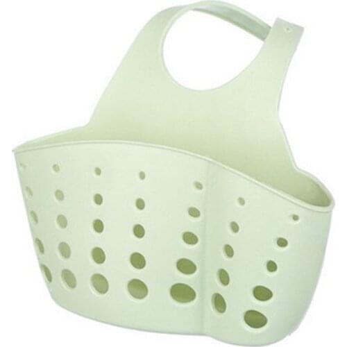 Hanging Pocket Drain Rack Shelf Suction Cup Sink Drain Basket Bowl Sponge Faucet Holder Kitchen Bathroom Storage Organizer