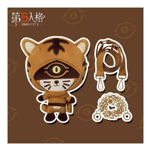 Anime Identity V Eli Clark Longing Tiger Bag Satchel Messenger Bag Shoulder bag Cosplay Cute Plush Doll Toys Bag Brirthday Gifts