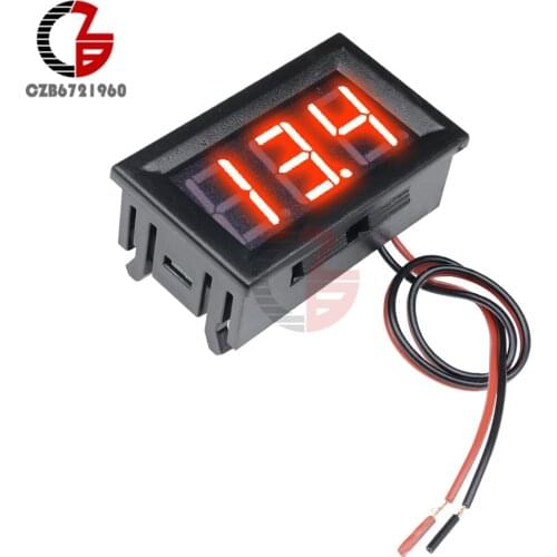 AC 70-500V LED Digital Voltmeter 110V 220V 2 Wire Voltage Meter 0.56 inch Volt Detector Tester Monitor Voltage Panel for Home