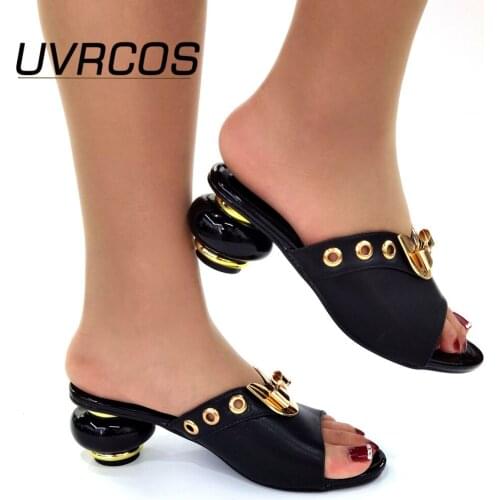 Black Color Wedding Shoes Woman Open Toe Ladies Pumps Shoes Party Wedding Shoes Decorated with Rhinestone New Arrival Italy Shoe