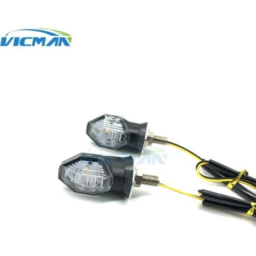 Universal Motorcycle Mini LED Turn Signal Indicators Light Amber Blinker LED Super Bright Lamp DRL Taillights For Turn Lamp