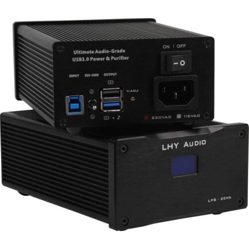 USB 3.0 HiFi purifier, balanced signal filtering noise, built-in 25W fever DC linear power supply