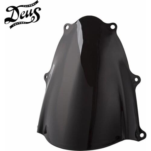 Motorcycle Double Bubble Wind Deflectors Black Smoke Windshield WindScreen For Suzuki GSXR 1000 GSXR1000 K17 K18 2017 2018 2019