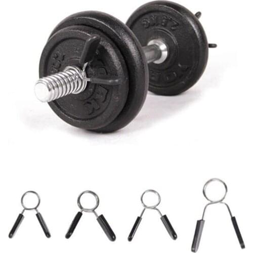 1 Piece 24/25/28/30 Mm Barbell Clamp Spring Collar Clips Gym Weight Dumbbell Lock Standard Lifting Kit Barbell Lock