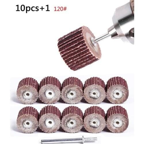 10Pcs Flap Wheel Disc Sandpaper Sanding Drill Polish Shutter Polishing Wheel For Rotary Tool 80/120/240 Wholesale