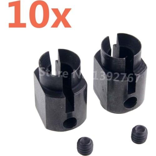 10 Pieces HSP Spare Parts 02034 Universal Joint Cup A With Screws For 1/10 Scale Models RC Car