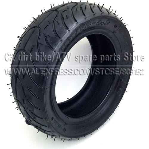 110/50-6.5 inch Pocket Bike Rear Tyres Mini Racing bike tire tubeless vacuum for 47cc/49cc 2 stroke air cooled small motorcyle