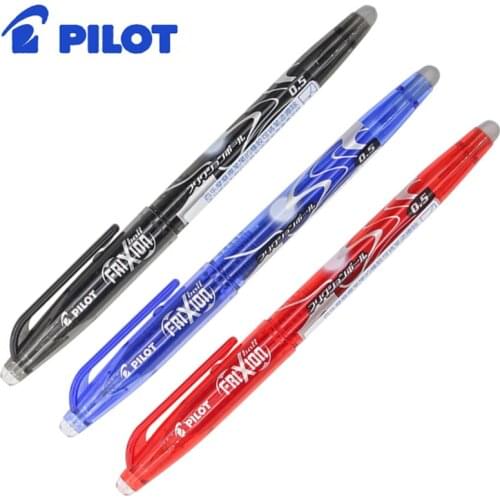 3pcs/Lot Japan PILOT Frixion Erasable Pen Gel Ink Pens Set 0.5mm Black Blue Red Boligrafo Borrable Stylo Effacable LFB-20EF