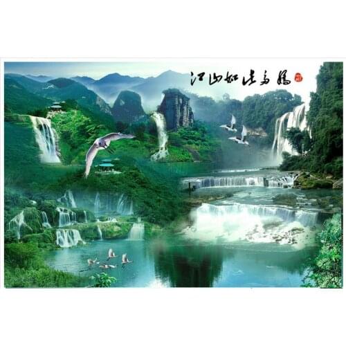 3d photo wallpaper Custom High end 3d murals wallpaper for walls 3 d Water and water landscape background wall paper home decor