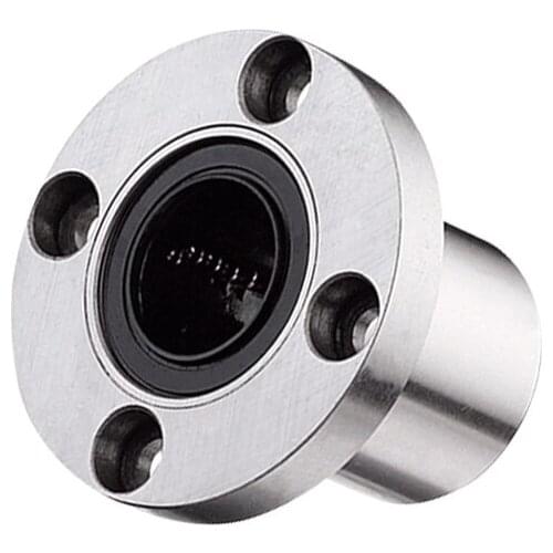 Free Shipping 4pcsLMF6UU LMF8UU LMF10UU LMF12UU LMF16UU LMF20UU LMF6LUU LMF10LUU LMF12LUU flange linear bearing CNC Linear Bush