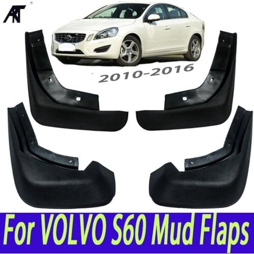 Car Mud Flaps For VOLVO S60 2010-2016 Front 31265329 Rear 31359695 Mudflaps Splash Guards Mud Flap Mudguards 2012 2013 2014 2015