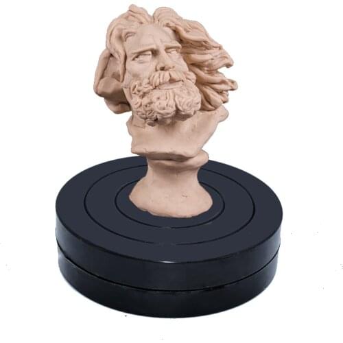 11cm Black Round Plastic Rotary Turnplate Pottery Wheel clay modelling Sculpture Making Platform Turn Table for clay tool