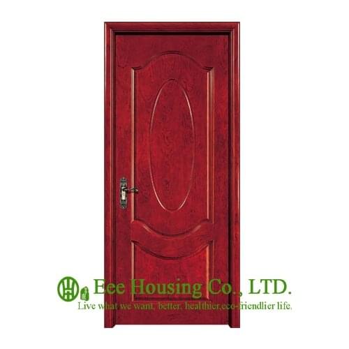 40mm thickness Timber veneer door for apartment, Swing type door, inward & outward opening entry door, MDF Timber door