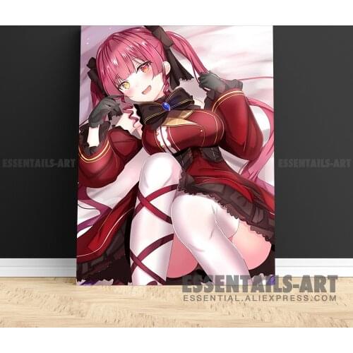 Housou Marine Hololive Canvas Wall Art Painting Decor Pictures Bedroom Study studio print Living kid Room Home Decoration Prints