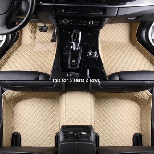 Custom car floor mats for peugeot RCZ 307 sw 308 607 206 207 301 407 308 408 508 2008 4008 5008 3008 foot mats auto accessories