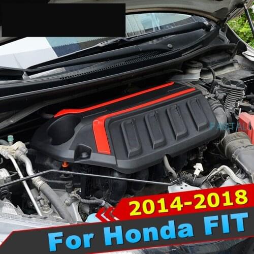 For Honda FIT JAZZ 2014-19 car Hood High quality ABS engine cover RS engine protection board soundproof dustproof accessories