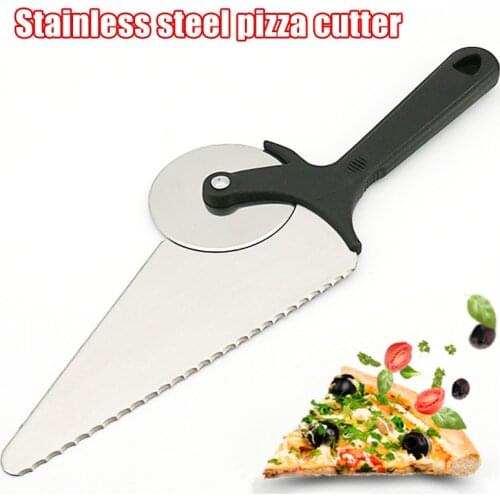 Hot Stainless Steel Pizza Grater Kitchen Baking Multi-function Roller Pizza Shovel Cake Shovel Bakeware Pizza Cutter KitchenLXY9