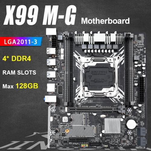 LGA 2011 V3 Motherboard X99 REG ECC SATA3.0 M.2 NVME SSD USB 3.0 RAM DDR4 128GB 2011 3 Mainboard LGA2011-3 for Xeon E5 V3/V4