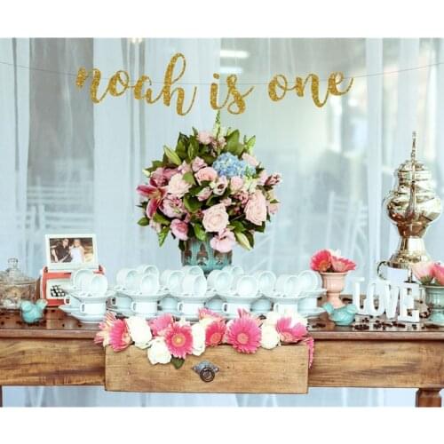 Custom one banner with name,personalized 1st birthday banner, Glitter party decorations,first birthday banner,birthday banner