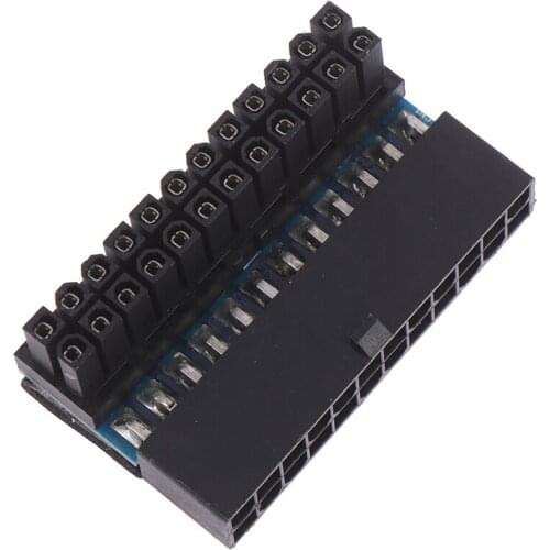 ATX 24Pin 90 degree 24 pin to 24pin Power Plug Adapter Mainboard Motherboard Power Connectors Modular for Power Supply Cables