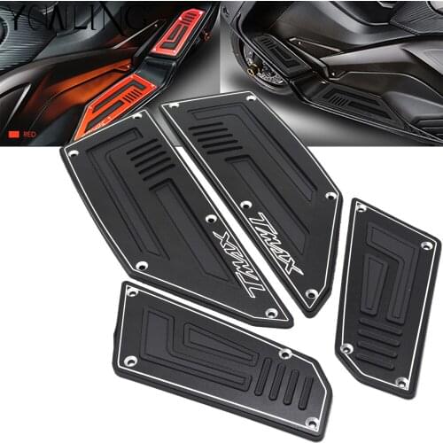 Motorcycle Footboard Steps Foot Footrest Pegs Plate Pads For YAMAHA TMAX 530 TMAX-530 2012-2019 TMAX 560 2017 2018 2019 2020