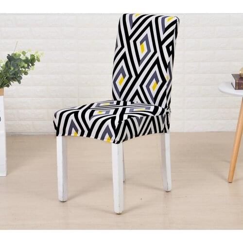 Print elastic chair cover chair cover polyester chair cover for wedding banquet party chair cover removable