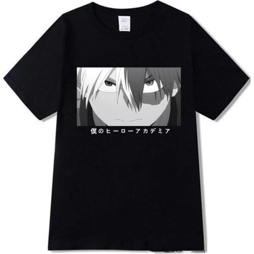 Anime My Hero Academia T Shirt Mens Cartoon Funny Short Sleeve Novelty Printing T Shirt