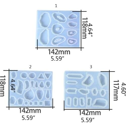 Earrings Epoxy Resin Mold Ear Studs Dangle Casting Silicone Mould DIY Crafts Jewelry Necklace Pendants Making Tools U2JF