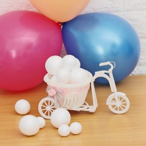 10Pcs Styrofoam White Craft Balls Modelling Polystyrene Christmas Party Decoration Wedding Party Supplies Gifts Home Decoration