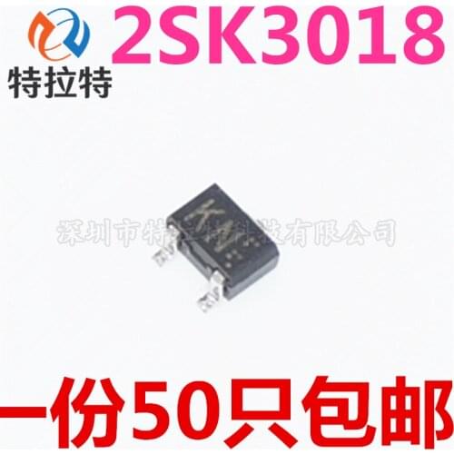 100PCs Field Effect Transistor 2sk3018 KN A/30V PN SOT-23 Triode