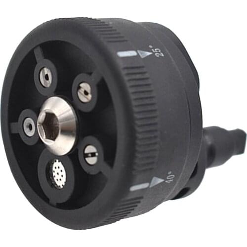 500PSI Rotating Pressure Washer Nozzle, 5 in 1 Adjustable Spray Nozzle Tip Stainless Brass 1/4 Inch Rotary Spray Washer Tool