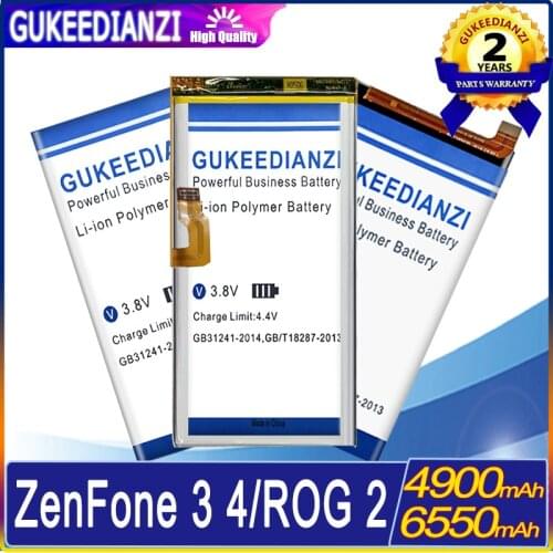4900/6550mAh battery For Asus ZenFone 3 4 Selfie ZD553KL ze552kl z012da/e Z01KD ZE554KL ROG2 ZS660KL I001DB Game Phone C11P1511