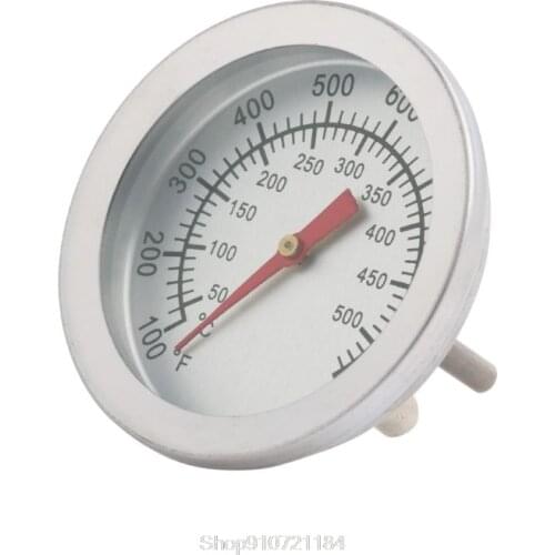 Stainless Steel Barbecue BBQ Smoker Grill 50-500℃ Thermometer Temperature Gauge Oct Dropshipping