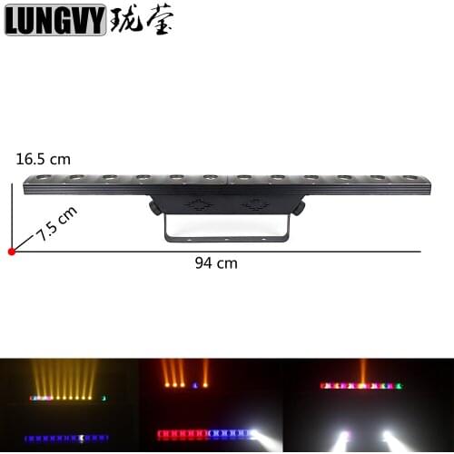 Free Shipping 12x3W 2in1 Led Bar Light + 72pcs RGB 3in1 SMD 5050 LED Led Wall Washer Light Uplight Wash Effect Flood Light