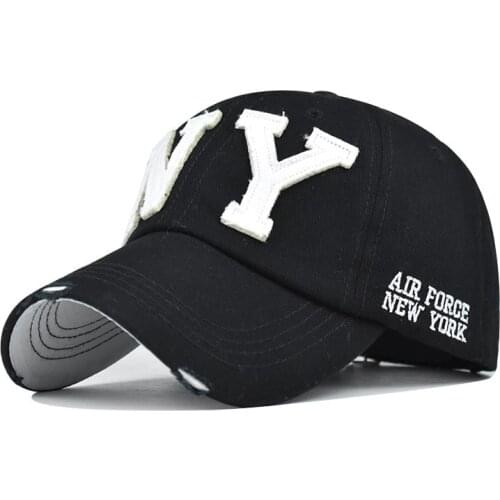 Fashion Cotton Baseball Cap Snapback Hat for Men Women Sun Hat Bone Gorras Ny Embroidery Spring Cap Wholesale The New 2021