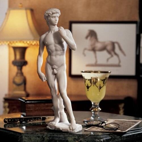David of Michelange Statue Decoration Character Sculpture Street Abstract Art Home Figurine Full-Length Portrait Decoracion Room