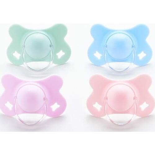 Baby with cover butterfly pacifier / baby pacifier bite play mouth newborn silicone sleeping pacifier