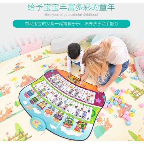 Baby video game carpet hamster child infant early education puzzle music mat parent-child enlightenment game pad toy
