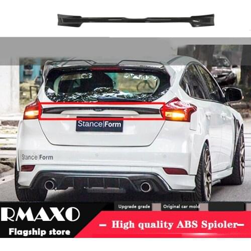 For F ord Focus Roof Spoiler 2012-2016 Focus hatch-back FS High Quality ABS Material Car Rear Wing Primer Color Rear Spoiler