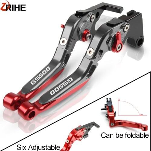 For Suzuki GS500 GS gs 500 1989-2005 2006 2007 2008 Motorcycle Clutch Brake Lever Aluminum Extendable Adjustable Foldable Levers