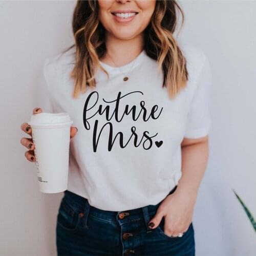 Future Mrs I Said Yes Fiance T Shirt Engagement Wedding bachelorette hen Party Bridal shower Bride to be decoration gift present