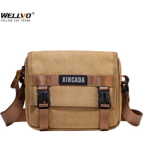 Men Canvas Shoulder Bags Casual Mini Tote Travel Mens Crossbody Bag Luxury Messenger Bags Fashion High Quality Handbag X95C
