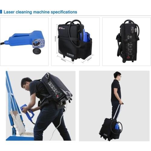 China High Speed Laser Cleaning Machine for Rust Removal/Laser Cleaner for Metal
